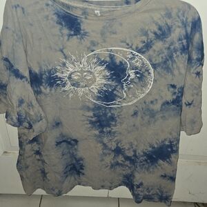 Blue Tie-Dye Short Sleeve Tee